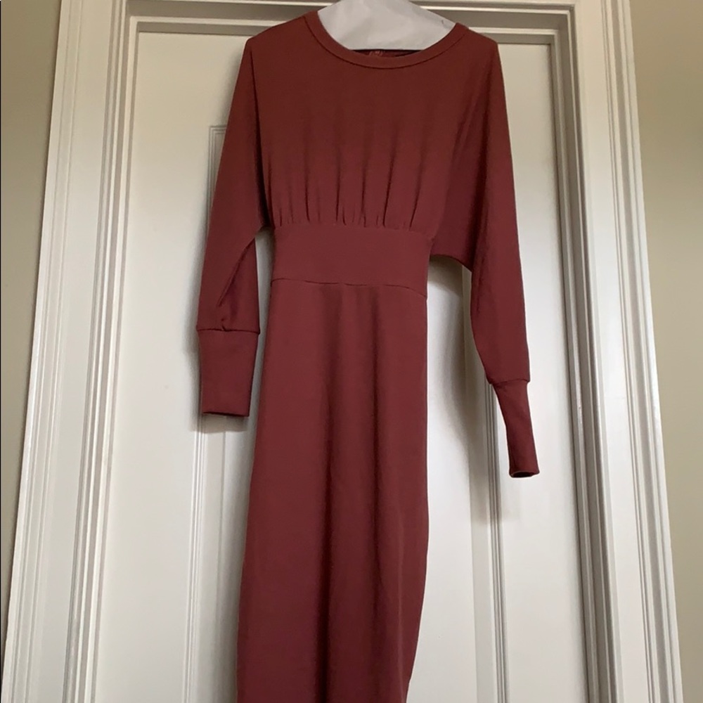 Fashion Nova mauve sweater dress